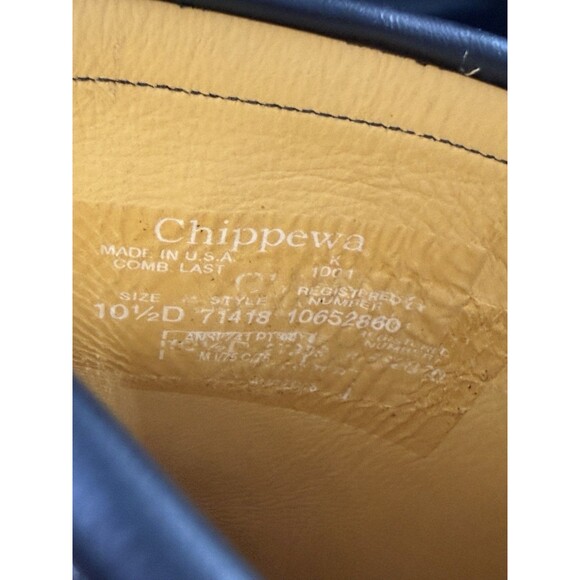 Vintage Chippewa Engineer Motorcycle 17" Boots 10.5D Made In USA Style 71418 NOS - Picture 13 of 16